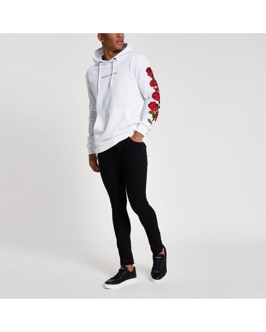 White criminal cheap damage hoodie