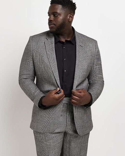 Tall Grey Slim Fit Suit Jacket 