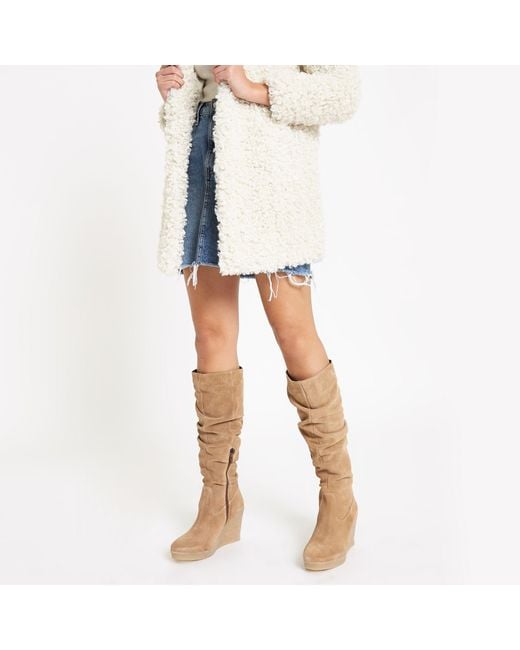 river island slouch boots
