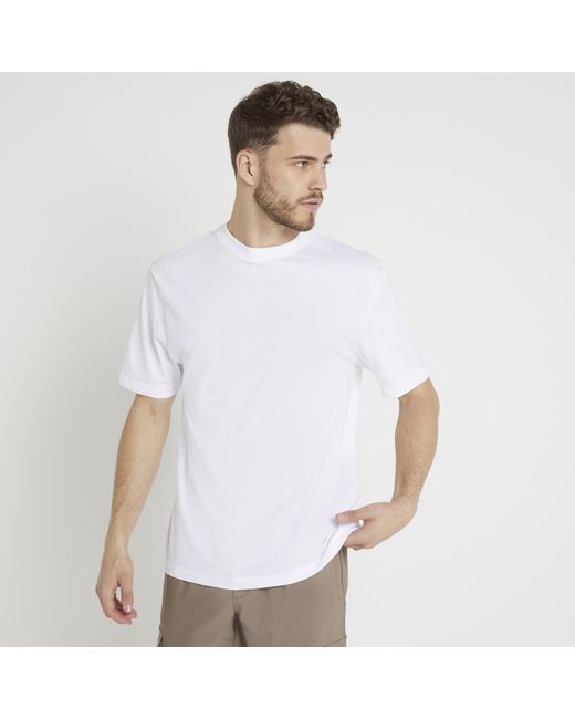 River Island 3pk White Regular Fit T-shirt for men