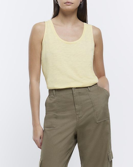 River Island Vest Top in Green Lyst