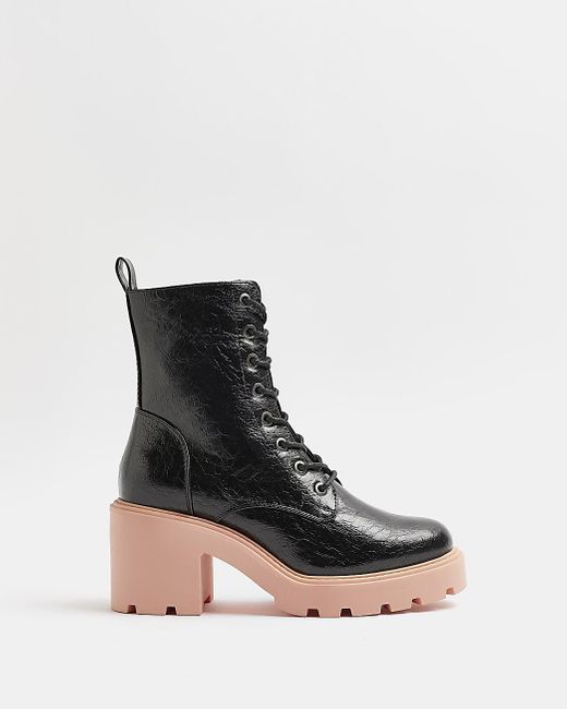 river island chunky biker boots