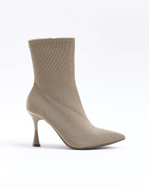White ankle boots river island cheap
