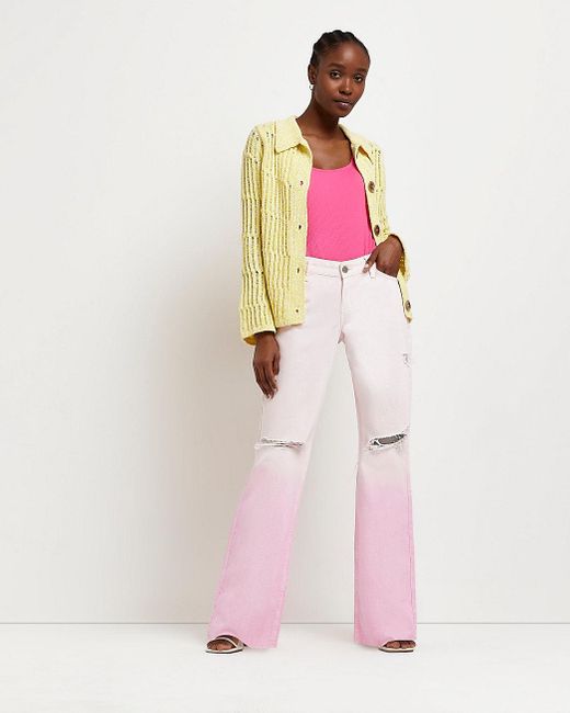 River Island Denim Ripped High Waisted 