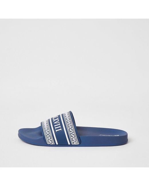 river island mens sliders