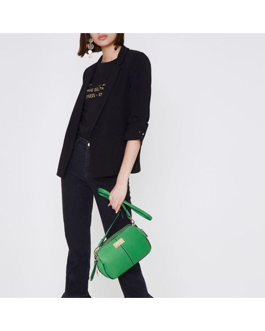 River Island Green Triple Compartment Cross Body Bag Green Triple