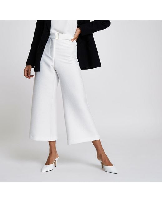 Petite Elevated Wide Crop Trouser  Warehouse