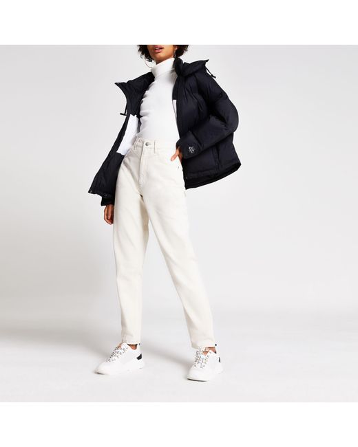 Pepe Jeans Black Crop Puffer Coat 