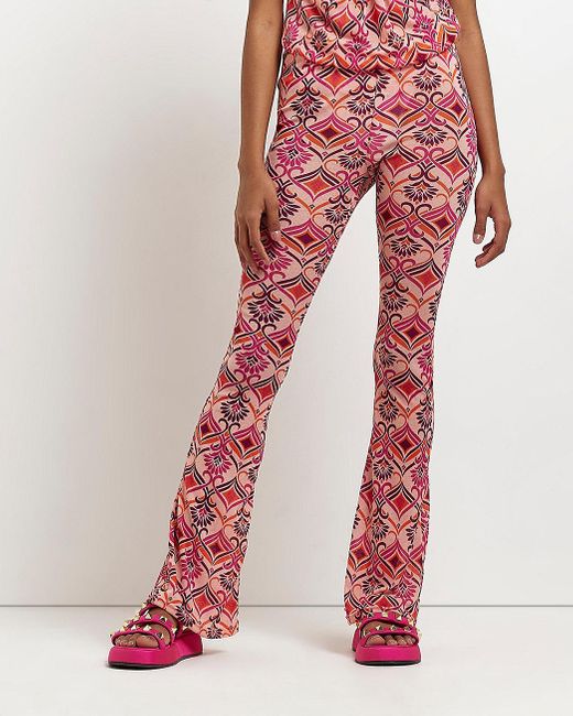 River Island Pink Geometric Print 