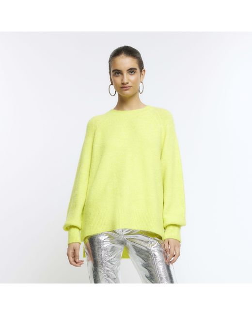 River Island Lime Green Knitted Jumper