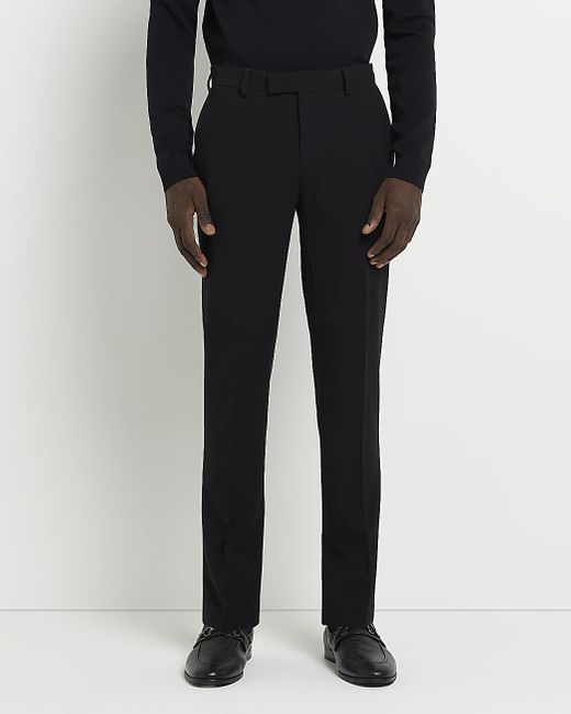 River Island Black Super Skinny Fit Suit Trousers for Men Lyst