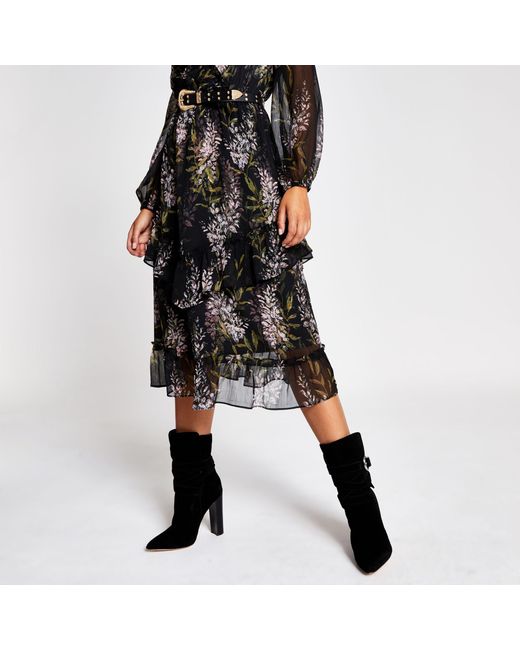 western heeled boots
