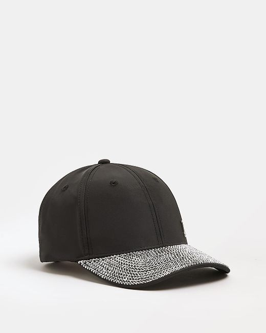 River Island Black Diamante Embellished 
