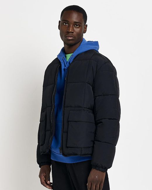 Regular Fit Padded Bomber Jacket 