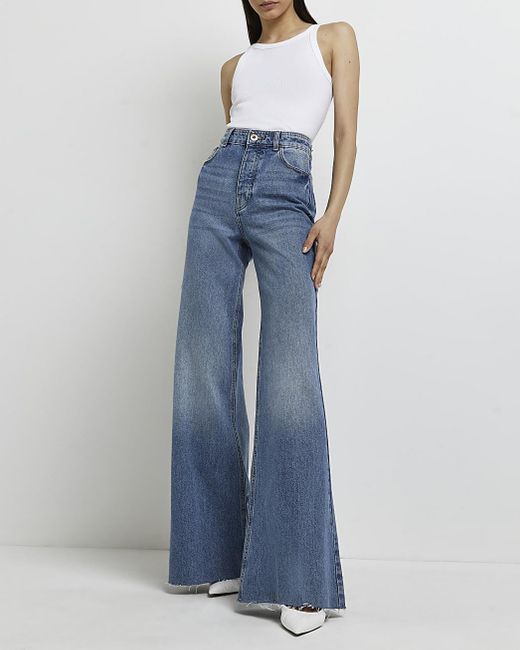 High Waisted Ultra Flared Jeans | Lyst 