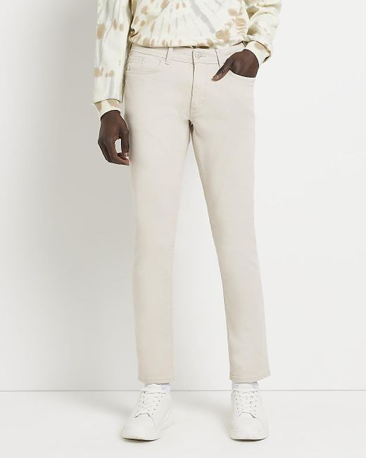 River Island Denim Ecru Skinny Fit 