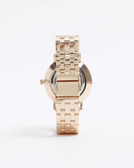 River Island White Rose Gold Watch