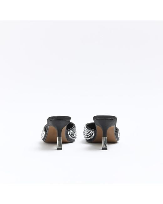 River island white mules 2025