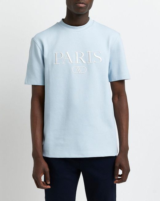 River Island Blue Regular Fit 