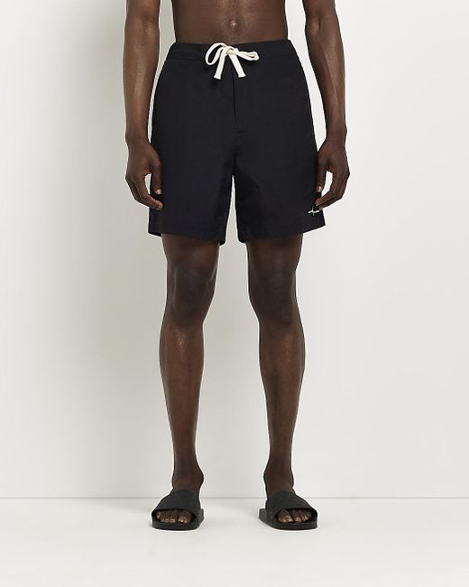 River Island Black Regular Fit 
