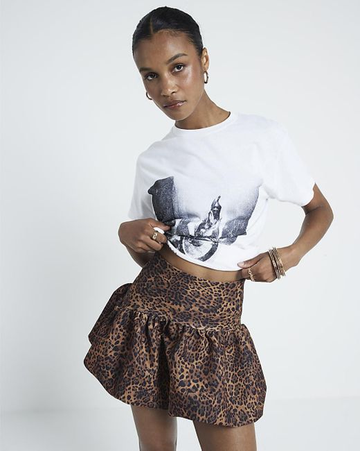 How to wear leopard print mini skirt best sale