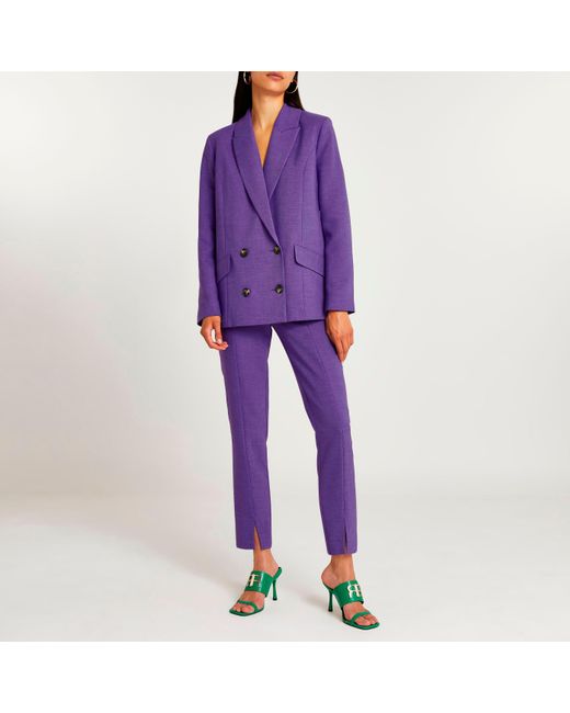 Lilac Cigarette Trousers  In The Style