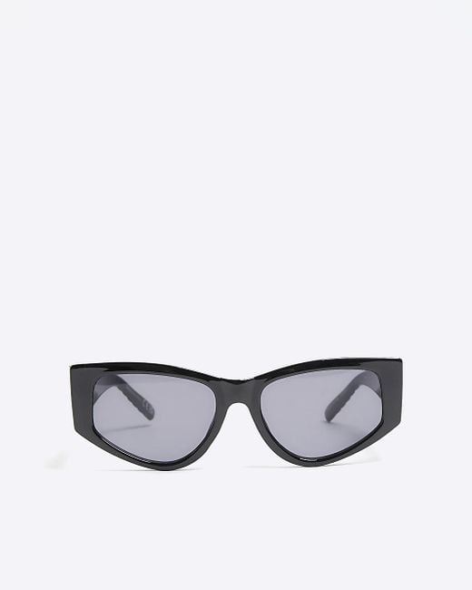 River Island Gray Cat Eye Sunglasses