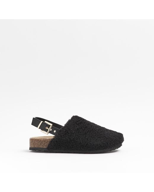 River Island Black Backless Shoes Lyst UK