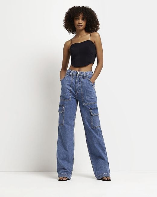 River island shop crop jeans