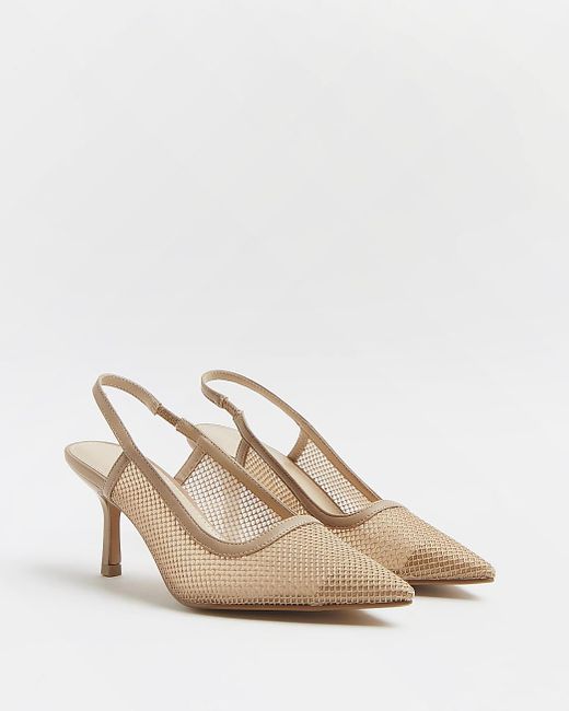 River Island Rubber Beige Wide Fit 