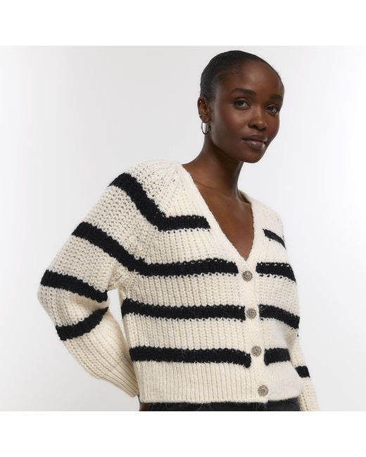 River island deals white cardigan