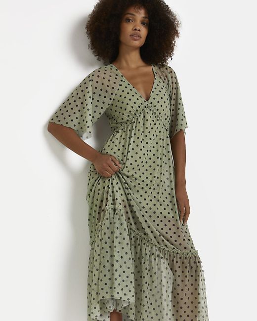 river island polka dress