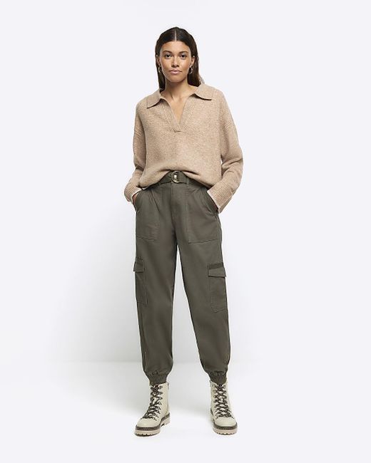 Cargo trousers hot sale river island