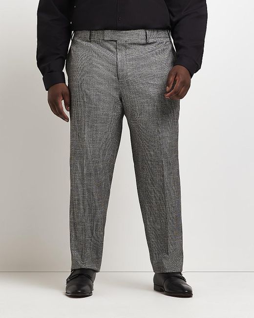 Tall Grey Slim Fit Suit Trousers 