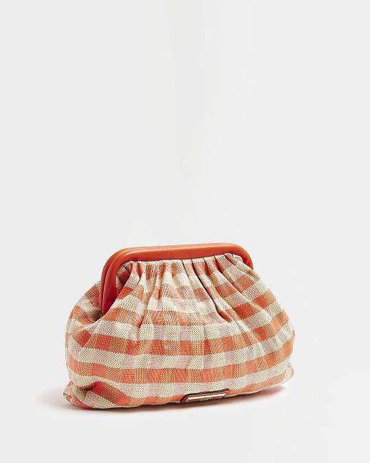 Pink clutch bag outlet river island