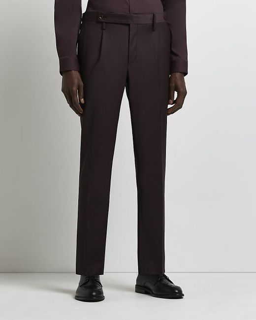 Wool Suit Trousers for Men 