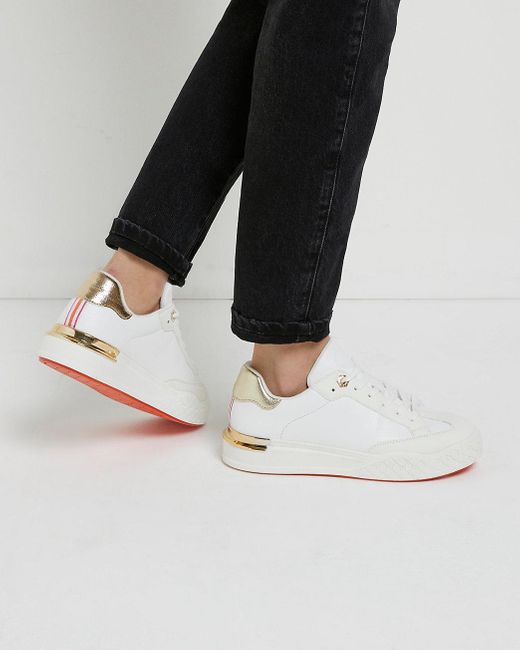 river island flatform trainers