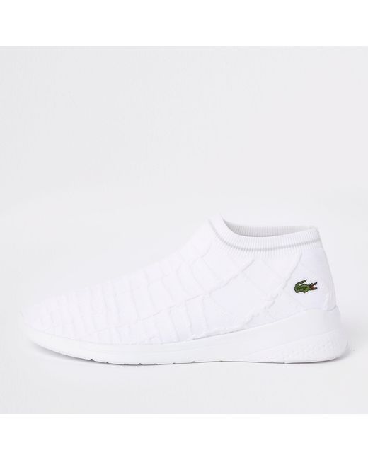 Lacoste Sock Trainers in White for Men | Lyst Canada