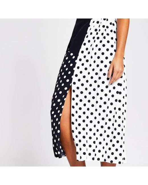 Ladies Flock Aztec Print Belted Pleated Black White Pencil Formal Women/'s Skirt