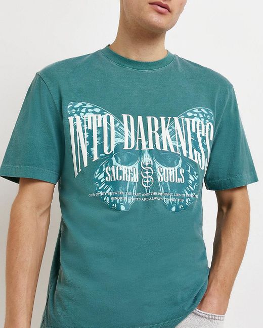 Washed Regular Fit Graphic T-shirt 
