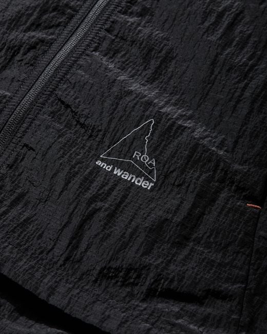 Roa Black X And Wander Ripstop Wind Jacket Coats And Jackets