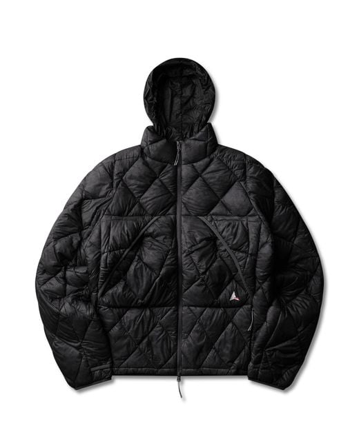 Roa Black Nuna 800 Fill Power Hooded Down Jacket Jackets
