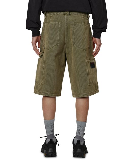 Roa Green Ash Canvas Shorts Pants for men