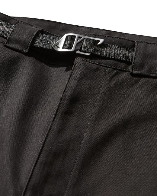 Roa Black Centipede Buckle Chino Pants Bottoms for men