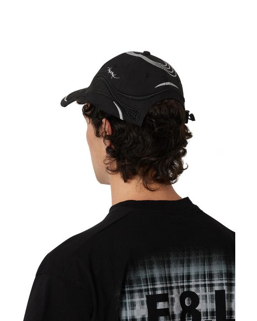 Roa Black X Eightlines Pursuit 6 Panel Cap Hats