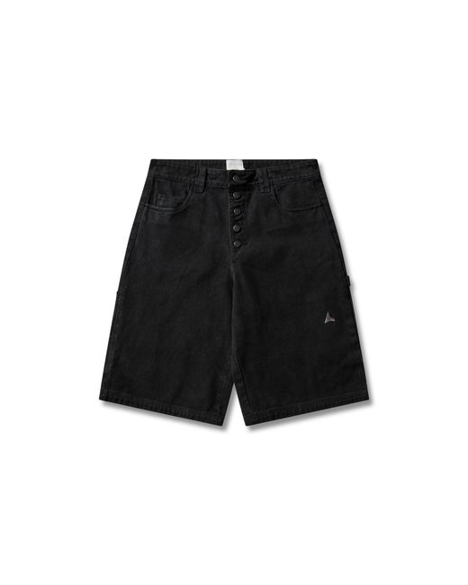 Roa Black Ash Canvas Shorts Pants for men