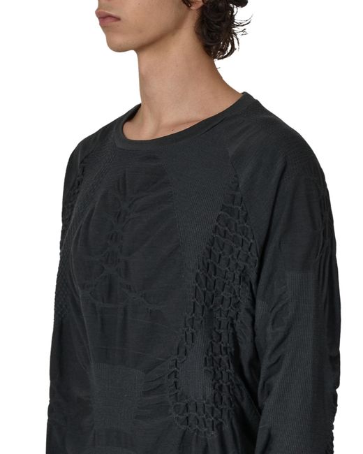 Roa Black Wama 3D Seamless Long Sleeve Sweatshirts for men
