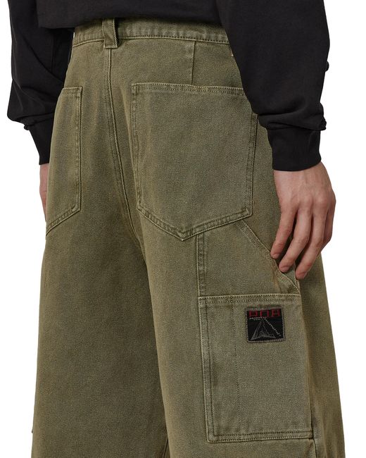 Roa Green Ash Canvas Shorts Pants for men