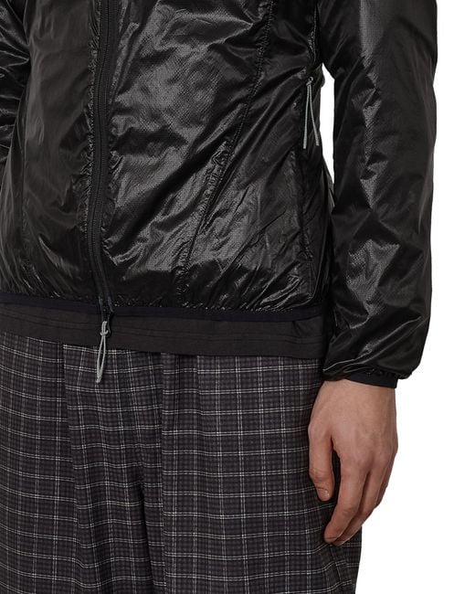 Roa Black Hue Packable Wind Jacket Coats And Jackets