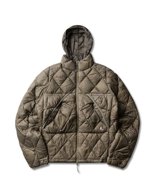 Roa Green Nuna 800 Fill Power Hooded Down Jacket Jackets